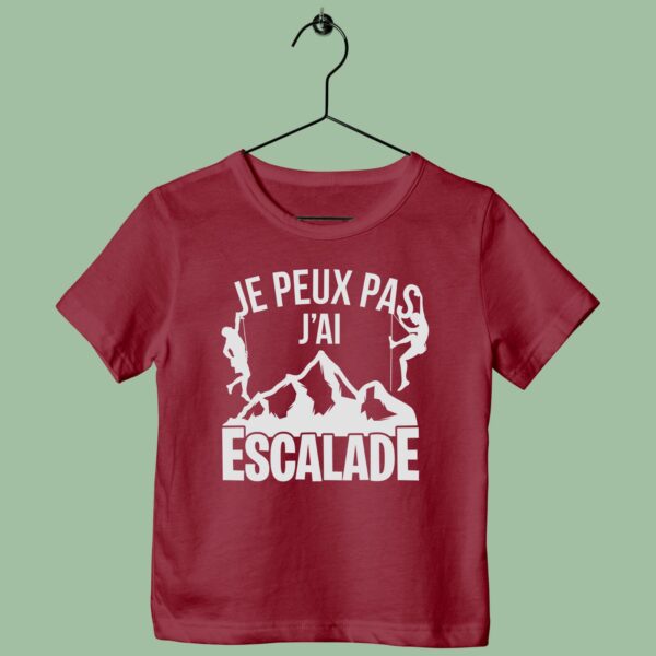 T-Shirt Enfant "je Peux Pas J'ai Escalade"