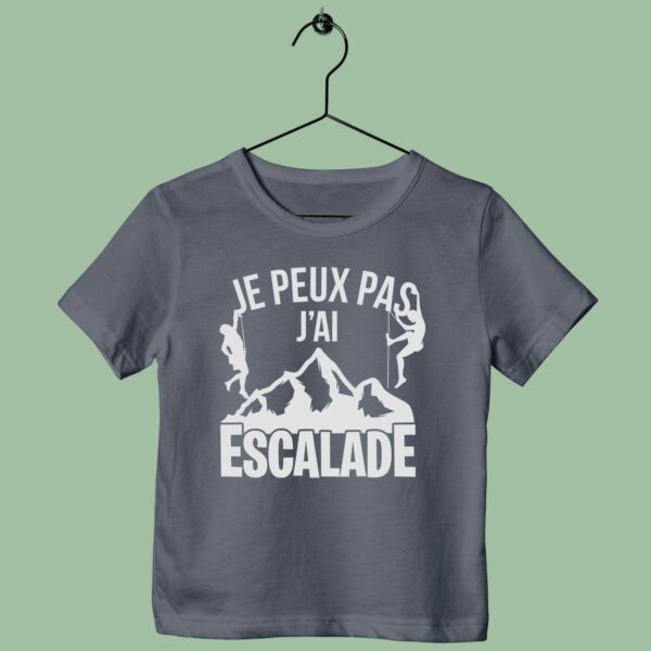 T-Shirt Enfant "je Peux Pas J'ai Escalade" – Image 7