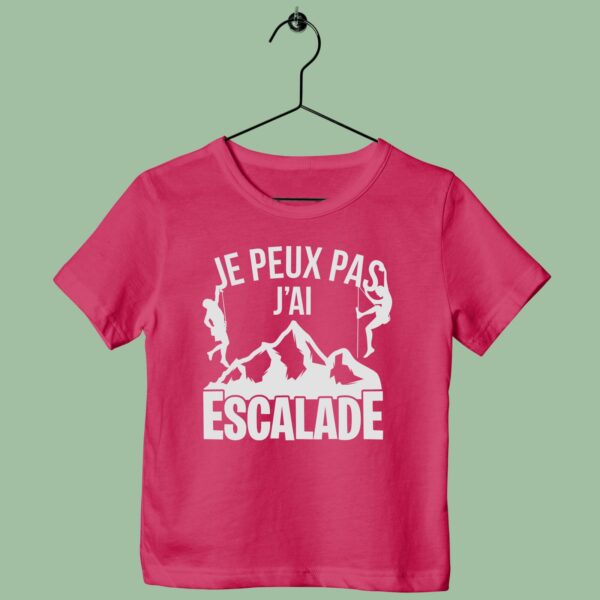 T-Shirt Enfant "je Peux Pas J'ai Escalade" – Image 6
