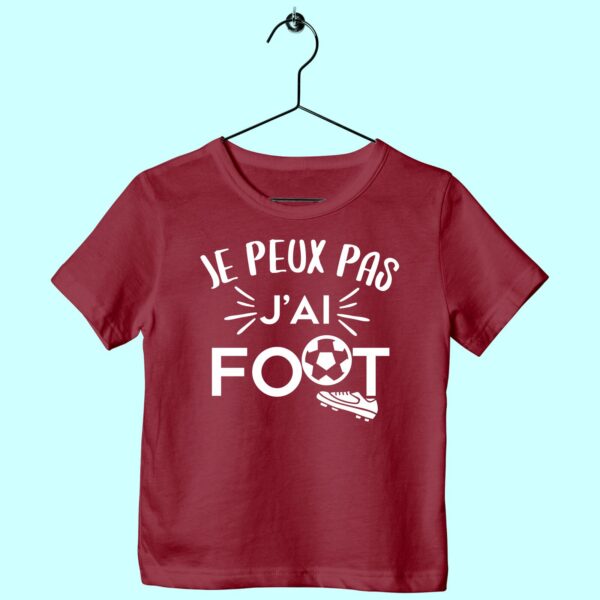 T-Shirt Enfant "je Peux Pas J'ai Foot" – Image 6