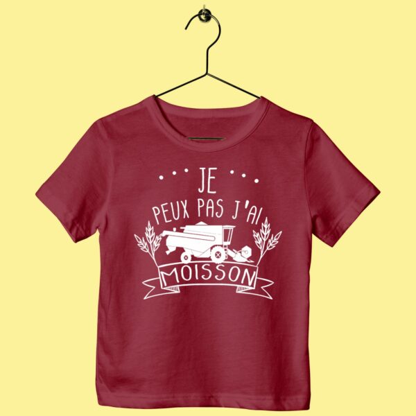T-Shirt Enfant "Je Peux Pas J'ai Moisson" – Image 6