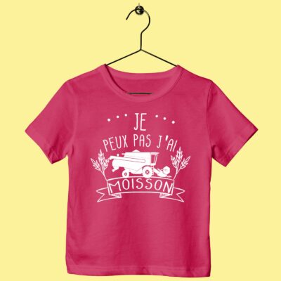 T-Shirt Enfant "Je Peux Pas J'ai Moisson"
