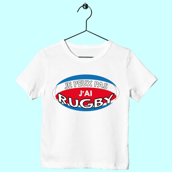 T-Shirt Enfant "je Peux Pas J'ai Rugby" – Image 2