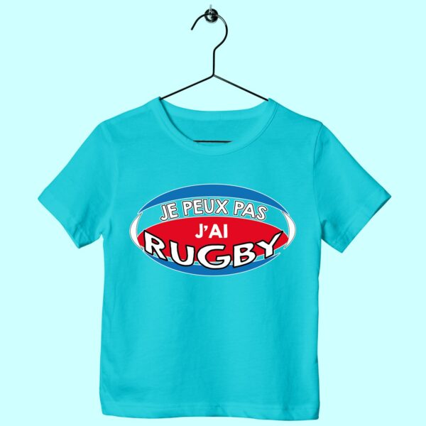 T-Shirt Enfant "je Peux Pas J'ai Rugby" – Image 4