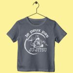 T-Shirt Enfant "je Peux Pas J'ai Jujitsu" 14 t shirt enfant jujitsu gris anthracite