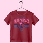 t shirt enfant la petite haut marnaise bonhomme bordeaux