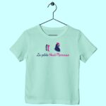 t shirt enfant la petite haut marnaise vert menthe
