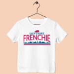 t shirt enfant la ptiote frenchie blanc