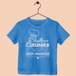 t shirt enfant le meilleur cuisinier haut marnais bleu roi