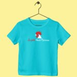 t shirt enfant le petit haut marnais bleu turquoise