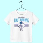 t shirt enfant le petit haut marnais bonhomme blanc