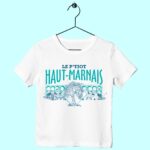 t shirt enfant le ptiot haut marnais v1 blanc