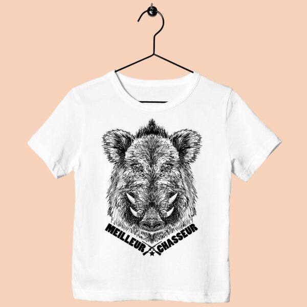 T-Shirt Enfant "meilleur Chasseur" – Image 2