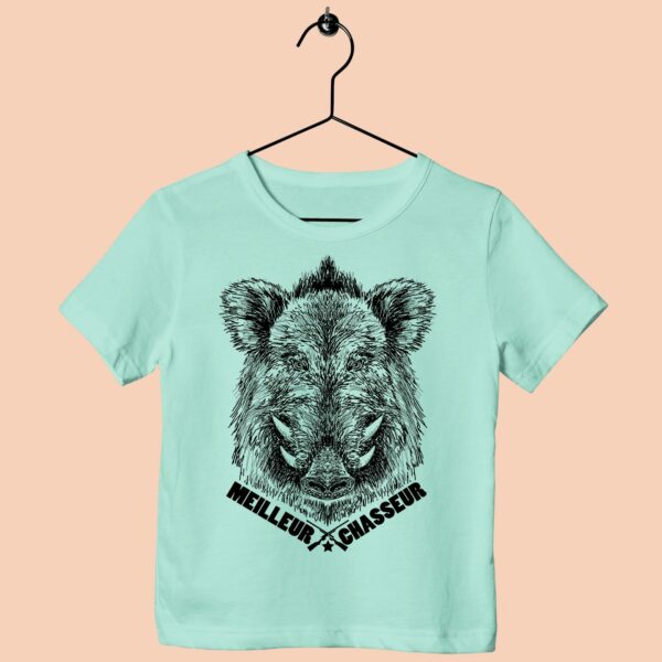 T-Shirt Enfant "meilleur Chasseur" – Image 3