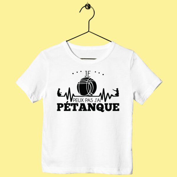 T-Shirt Enfant "je Peux Pas J'ai Pétanque" – Image 2