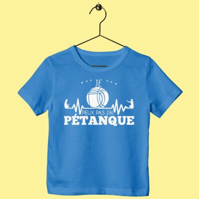 T-Shirt Enfant "je Peux Pas J'ai Pétanque"