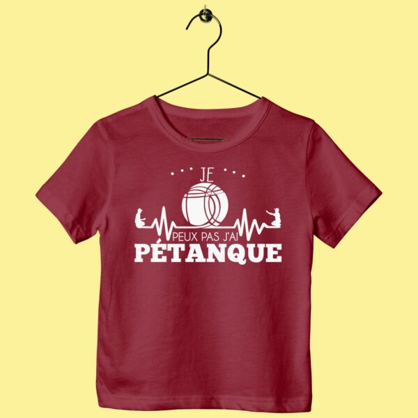 T-Shirt Enfant "je Peux Pas J'ai Pétanque" – Image 6