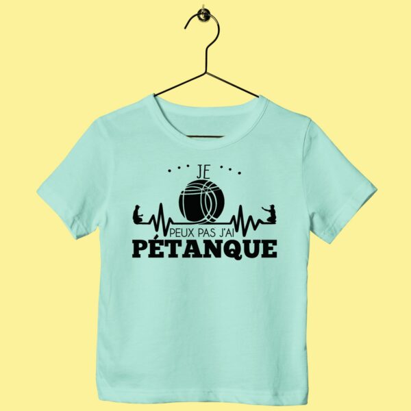 T-Shirt Enfant "je Peux Pas J'ai Pétanque" – Image 3