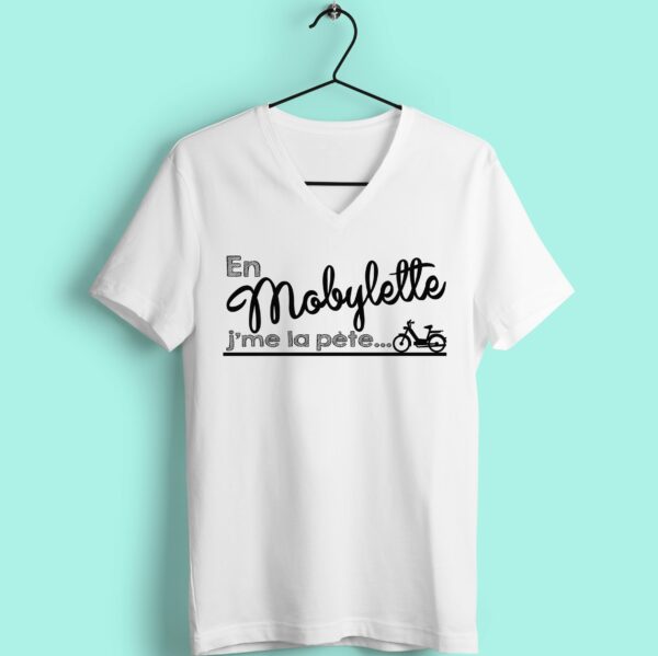 T-shirt "En mobylette j'me la pète" – Image 2
