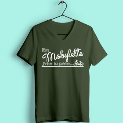 T-shirt "En mobylette j'me la pète"