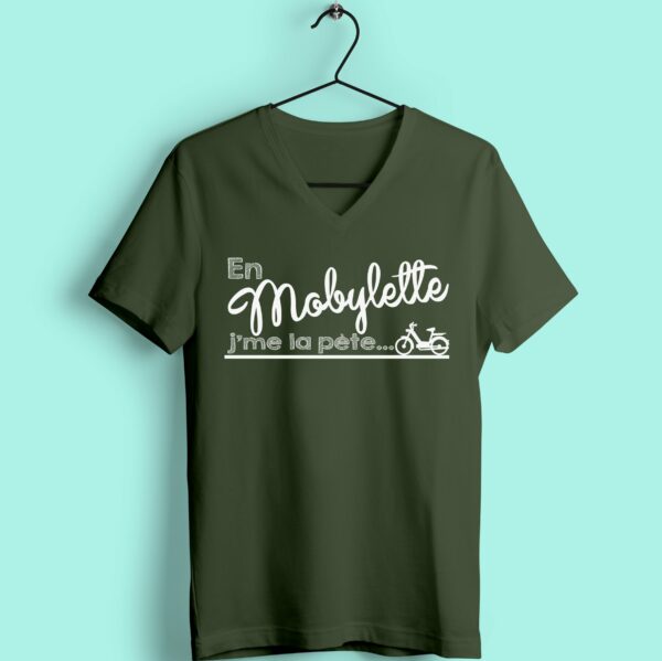 T-shirt "En mobylette j'me la pète"