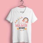 t shirt femme future mamie 2026 blanc