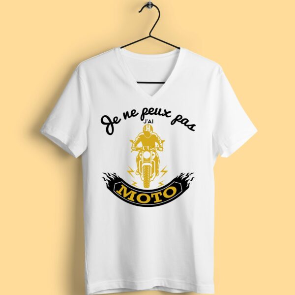 T-shirt "je Ne Peux Pas J'ai Moto" – Image 2