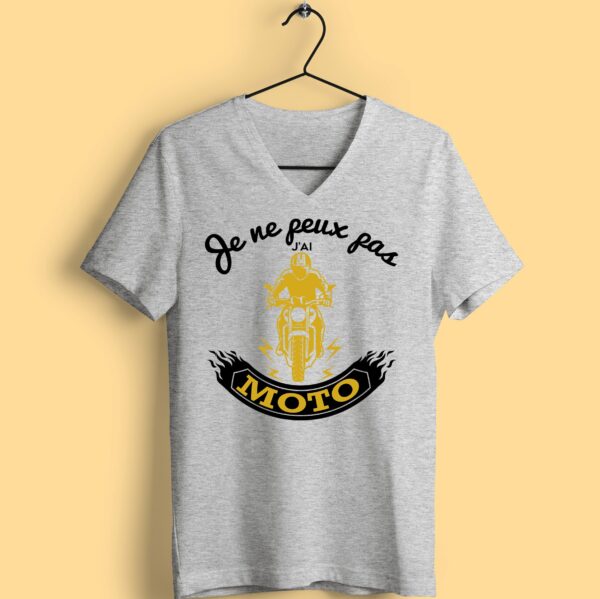 T-shirt "je Ne Peux Pas J'ai Moto" – Image 3