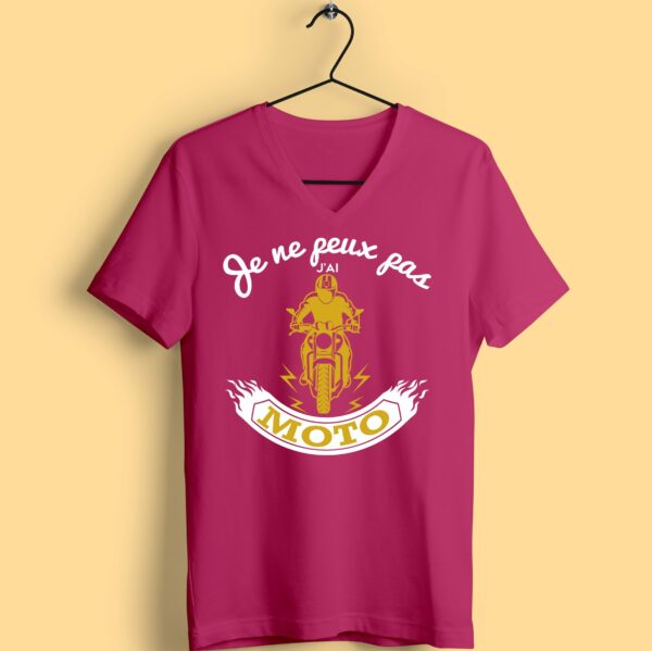 T-shirt "je Ne Peux Pas J'ai Moto" – Image 4