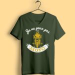 t shirt femme je ne peux pas jai moto vert foret
