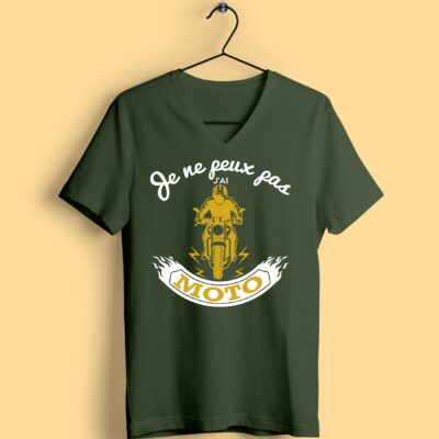 T-shirt "je Ne Peux Pas J'ai Moto"