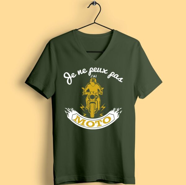 T-shirt "je Ne Peux Pas J'ai Moto"