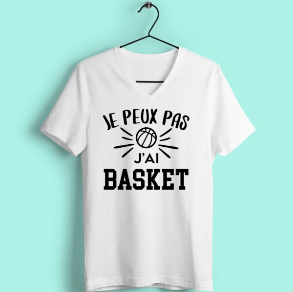 T-shirt "je Peux Pas J'ai Basket"