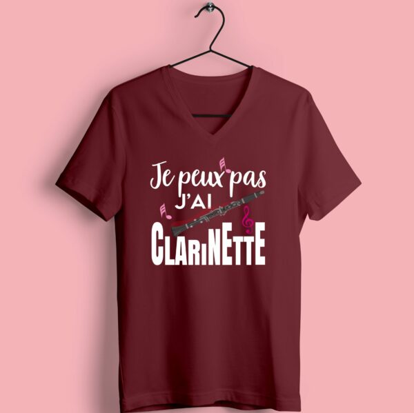 T-shirt Femme "Je Peux Pas J'ai Clarinette" – Image 4
