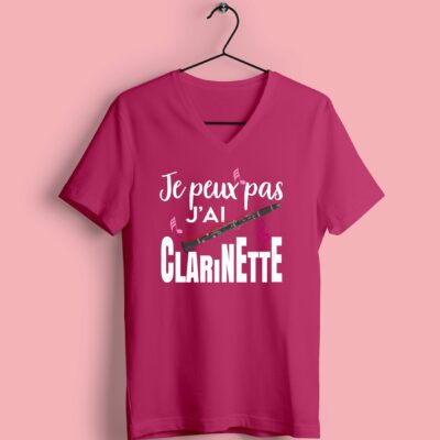 T-shirt Femme "Je Peux Pas J'ai Clarinette"