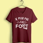 t shirt femme je peux pas jai foot bordeaux