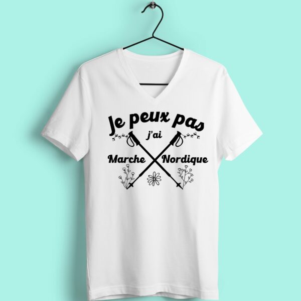 T-shirt "je Peux Pas J'ai Marche Nordique" – Image 2