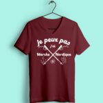 T-shirt "je Peux Pas J'ai Marche Nordique" 13 t shirt femme je peux pas jai marche nordique bordeaux