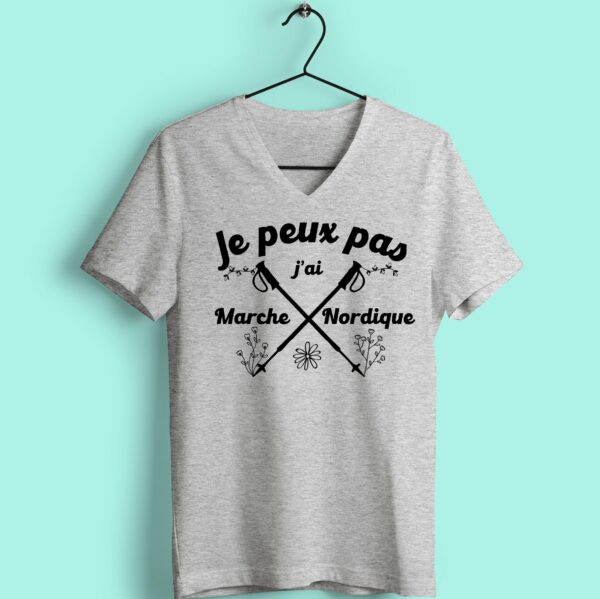 T-shirt "je Peux Pas J'ai Marche Nordique" – Image 3