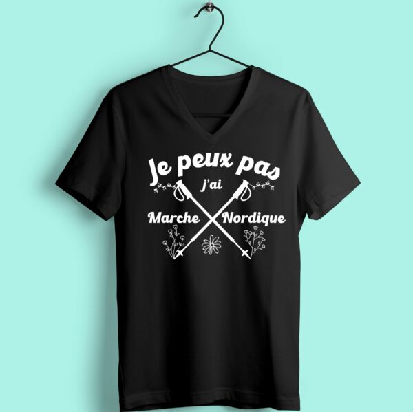 T-shirt "je Peux Pas J'ai Marche Nordique" – Image 6