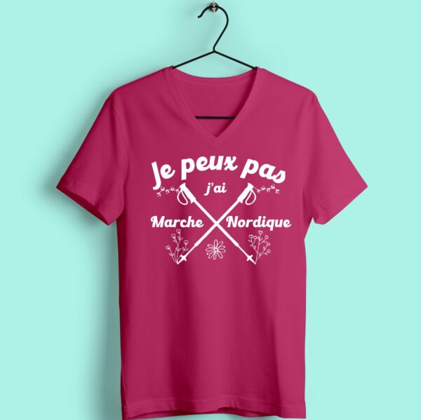 T-shirt "je Peux Pas J'ai Marche Nordique" – Image 4
