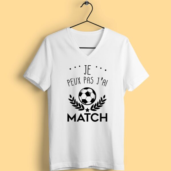 T-shirt "Je Peux Pas J'ai Match" – Image 2