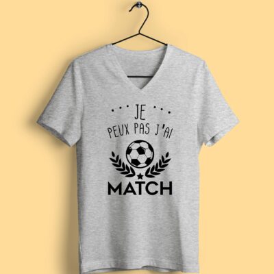 T-shirt "Je Peux Pas J'ai Match"