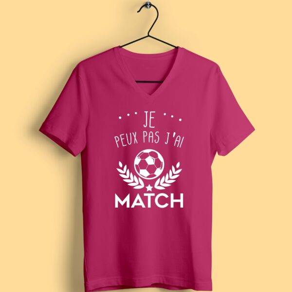 T-shirt "Je Peux Pas J'ai Match" – Image 3