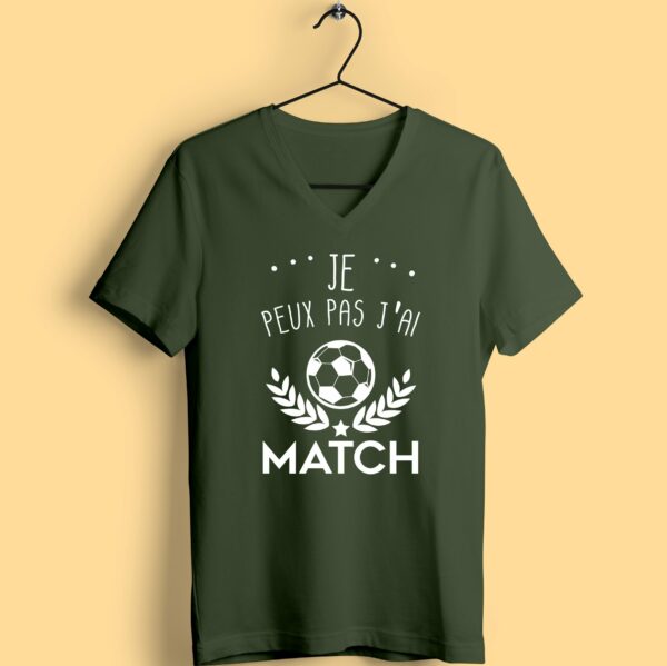 T-shirt "Je Peux Pas J'ai Match" – Image 5