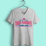 t shirt femme la ptiote haut marnaise gris chine