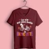 T-shirt "la Vie Est Plus Belle A Bicyclette" – Image 4