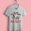 T-shirt "la Vie Est Plus Belle A Bicyclette"