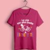 T-shirt "la Vie Est Plus Belle A Bicyclette" – Image 3