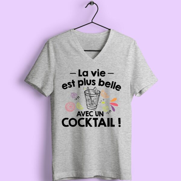 T-shirt "la Vie Est Plus Belle Avec Un Cocktail" – Image 2